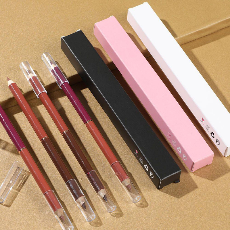 Không có logo Kẻ viền môi Hộp kẻ viền môi màu nâu Nhà cung cấp bút chì Vegan Creamy Lip Liner