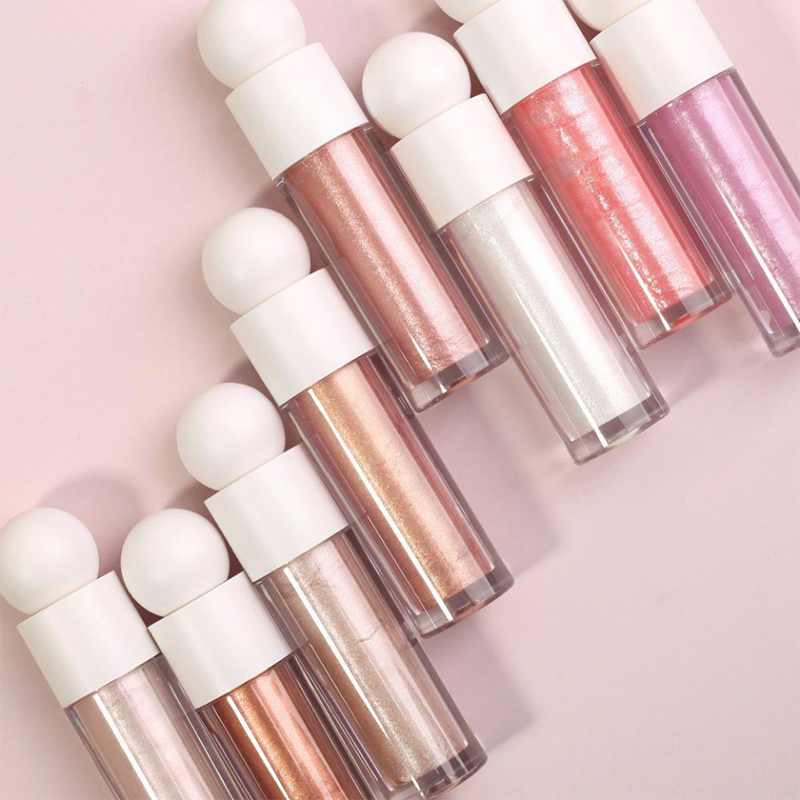 Thương hiệu riêng Fairy Shimmer Liquid Highlight Chống thấm nước Cơ thể và Khuôn mặt Nổi bật Logo màu tự làm