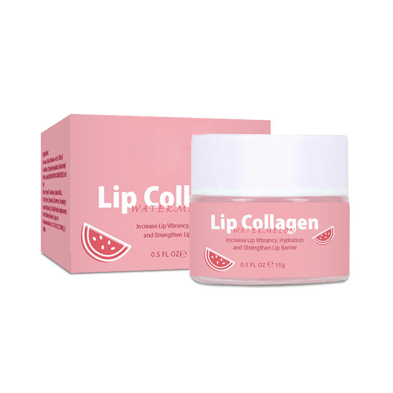 Lip Collagen dưỡng ẩm ban đêm Nuôi dưỡng sửa chữa dưa hấu Son dưỡng môi Mặt nạ ngủ