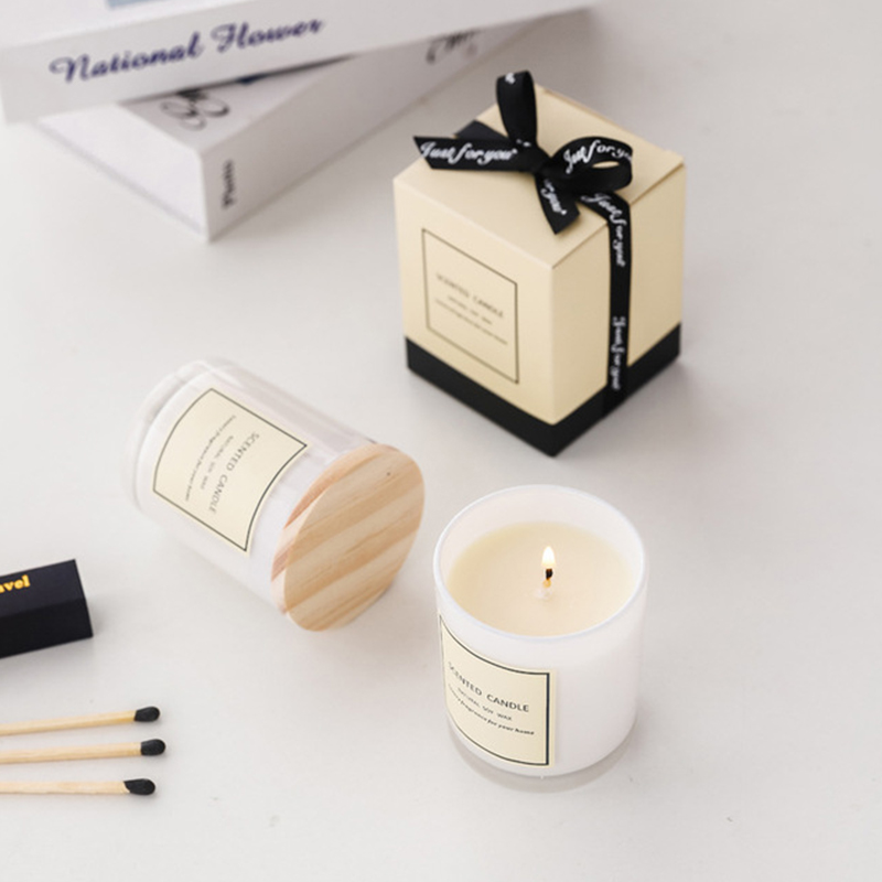 150g Nến sinh nhật tròn lãng mạn bằng sáp đậu nành thơm Bộ quà tặng nến thơm thuần chay thủ công sang trọng