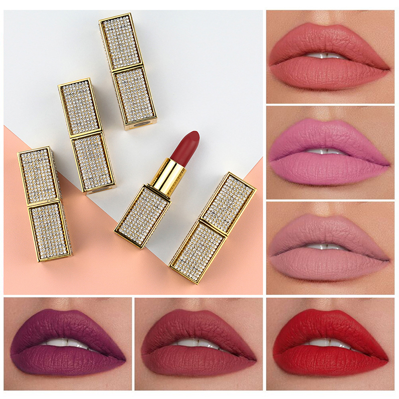 Oem Low Moq 13 Màu Dưỡng Ẩm Lâu Dài Tùy Chỉnh Logo Nhãn Vegan Khỏa Thân Matte Lip Stick Son Môi